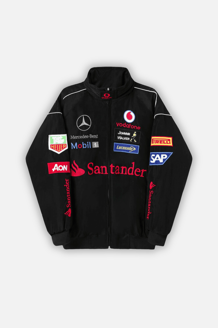 Mercedes Black Racing Jacket